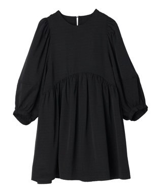 AMERICAN HOLIC ドットジャガード袖ボリュームチュニック Black