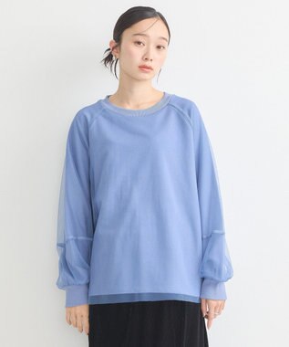 earth music&ecology シアーレイヤードプルオーバー Blue