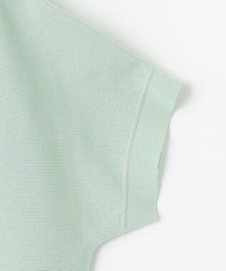 J.PRESS LADIES 【洗える・抗菌防臭】ドルマンガーター ニット ライトグリーン系