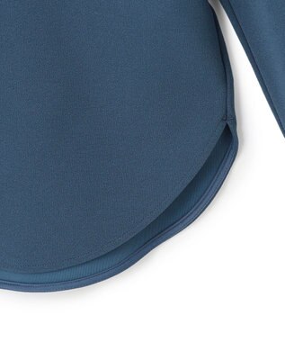 ICB L マラボーテＷジョーゼット バイカラーナロータイカットソー ブルーグレー系