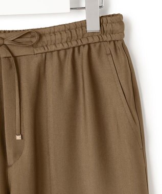 23区 【先行予約】ブライトカルゼ ワイド パンツ モカ系