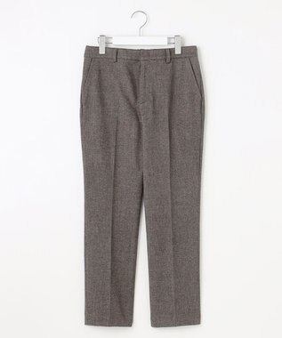 J.PRESS LADIES S 【洗える】チェルビック テーパード パンツ ダークブラウン系