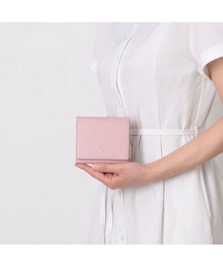 LANVIN en Bleu メラニー 二つ折りBOX財布 ピンク
