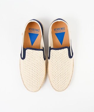 BONTRE 【VERBENAS/ベルベナス】メッシュバイカラージュートスリッポン アイボリー