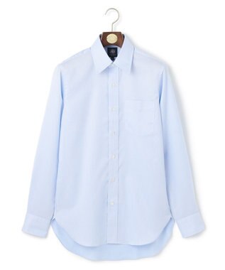 J.PRESS MEN 【PREMIUM PLEATS / 形態安定】スーピマコットンドビーストライプ シャツ/レギュラーカラー サックスブルー系1