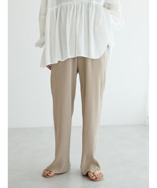 CRAFT STANDARD BOUTIQUE カットプリーツパンツ Beige