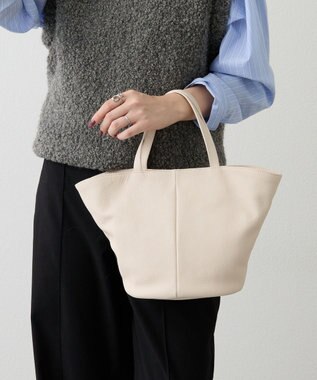 russet レザー2WAYミニトートバッグ(CE-1643) Ivory