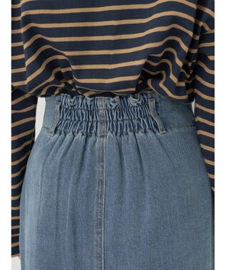 earth music&ecology デニムナロースカート Medium Indigo