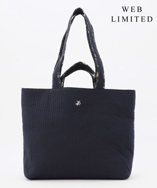 J.PRESS LADIES 【WEB限定・リバーシブル】キルティング トートバッグ