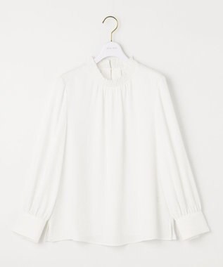 ANY SIS 【美人百花10月号掲載】ハイネックシャーリング ブラウス オフ