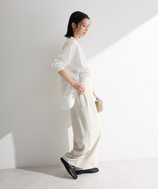 Green Parks スキッパーブラウス Off White