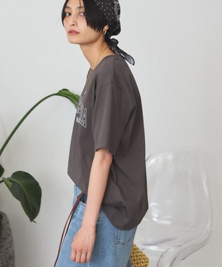 AMERICAN HOLIC 【マルチ機能】カレッジロゴＴシャツ Charcoal Gray