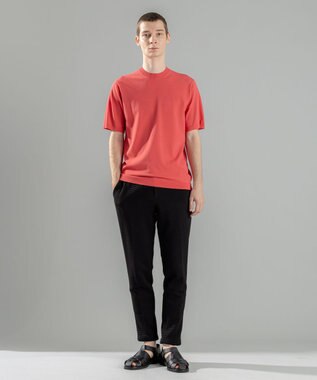 JOSEPH HOMME 【WEB限定カラーあり】【洗える/ストレッチ】リュクスレーヨン　クルーネック半袖ニット オールドローズ系