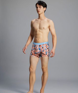 WACOAL MEN 【キモチイイパンツ】 ボクサーパンツ 動きにフィット フロント快適グラマラス 吸汗速乾 上質なフィット感 肌あたり軽減設計 前閉じ 下着 メンズ GT3371 /ブロス バイ ワコールメン オレンジ