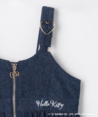 ANY KIDS 【ハローキティ×ANY KIDS】デニムジャンパースカート インディゴ