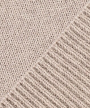 J.PRESS LADIES L 【洗える】CASHBIT ハイネック ニット ベージュ系