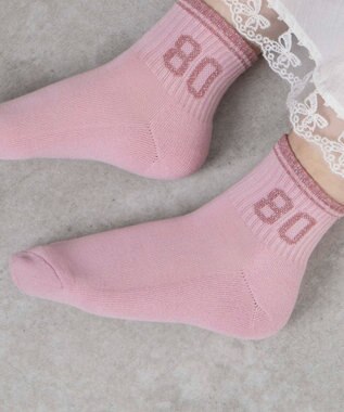 WEGO ナンバーアンクルパイルソックス ライトピンク