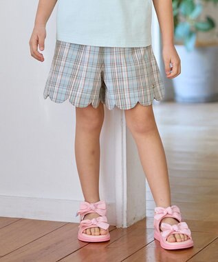 ANY KIDS 裾 スカラップ ショートパンツ