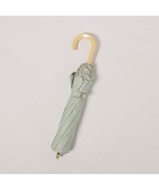 UNBILLION カシュネ cachenez / PUフラワーラメ刺繍トップレス2段折りたたみ傘 グリーン