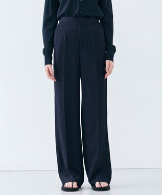 BEIGE， 【洗える】BERNARD / リネンストレートフルレングスパンツ