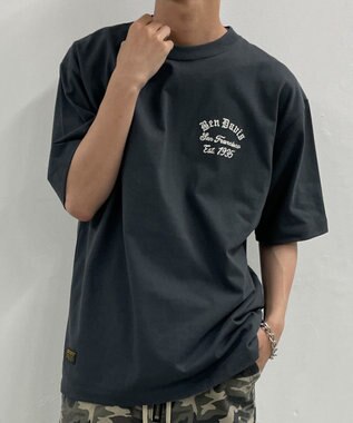 WEGO LOWRDE　EMB　TEE ブラック中濃色