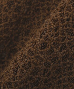 earth music&ecology ストレッチレース襟付シャツ Brown