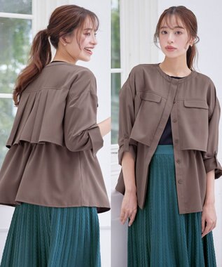 Tiaclasse 【洗える】ドロストレイヤーブルゾン