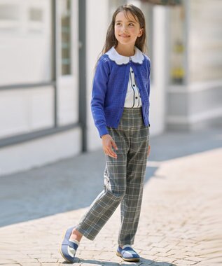 組曲 KIDS 【110-140cm】ツイル天竺 ブラウス オフホワイト系