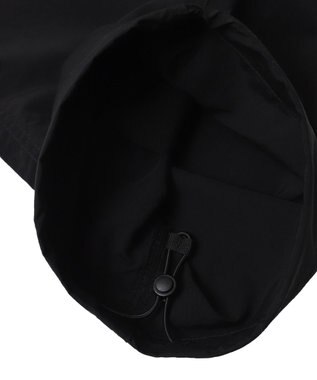 WEGO 【ウエストゴム/MLサイズ展開】ナイロンイージーカーゴパンツ ブラック