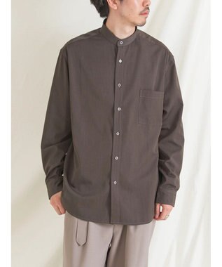 CRAFT STANDARD BOUTIQUE Ｔ／Ｒバンドカラーシャツ Mocha