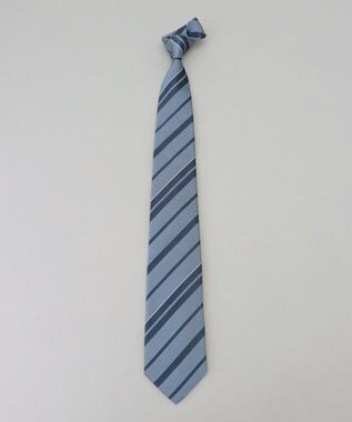 GOTAIRIKU  GOTAIRIKU別注【日本製】シルク ネクタイ_レジメンタル柄 サックスブルー×ブルー