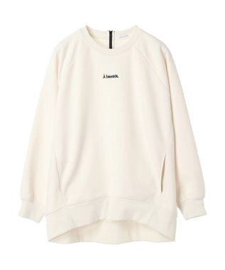 AMERICAN HOLIC バックＺＩＰロゴ刺繍ポンチチュニック Off White