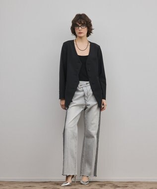 GRACE CONTINENTAL リメイクフレアデニムパンツ