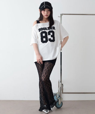 WEGO レースフリルパンツ ブラック
