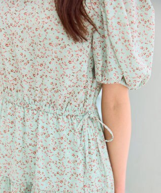 Feroux サマープリント ワンピース ライトグリーン系1