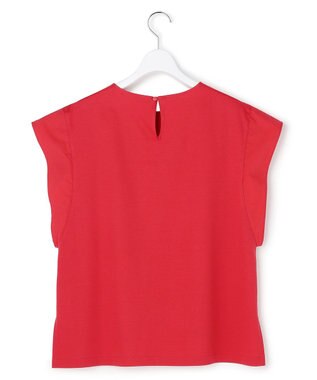 23区 【先行予約】スムースデザイン タフタスリーブ カットソー レッド系