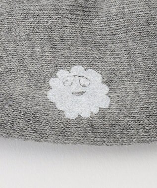 PW CIRCULUS 【WOMEN】【土踏まずをサポート】ロゴ ニーハイ ソックス ライトグレー