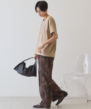 AMERICAN HOLIC 半袖コクーンカットプルオーバー Gray Beige