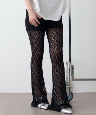 WEGO レースフリルパンツ ブラック