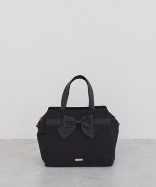 Maison de FLEUR グログランリボン3ルーム2Wayトートバッグ