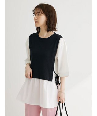 Green Parks テレコドッキングチュニック Off White