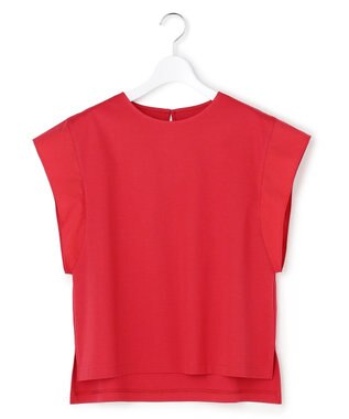 23区 【先行予約】スムースデザイン タフタスリーブ カットソー レッド系