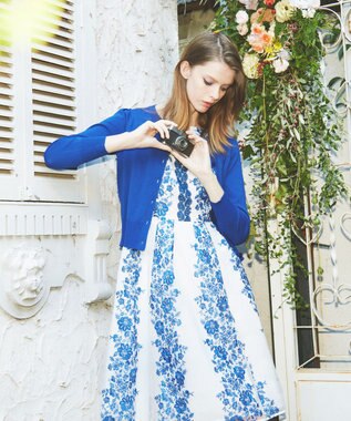 TOCCA 【消臭＆洗える！】HEPATICA GARDEN ドレス ブルー系7