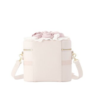 Maison de FLEUR ローズブーケキューブショルダーバッグ Ivory