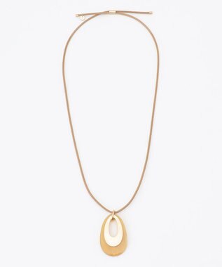 OWAUNO オーバルカーブコードネックレス 再販】2025MS_オーバルカーブコードネックレス（金属アレルギー