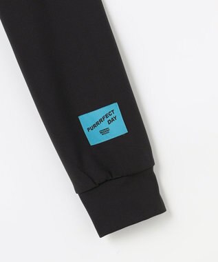 PW CIRCULUS 【裏起毛であたたか】【WOMEN】CATモチーフ  裏起毛ロングスリーブモックネックT   ゴルフウェア レディース ブラック系