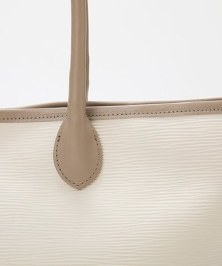 TOPKAPI 【Breath TOPKAPI】RIPPLE リプル レザーハンドル A4 トートバッグ アイボリー