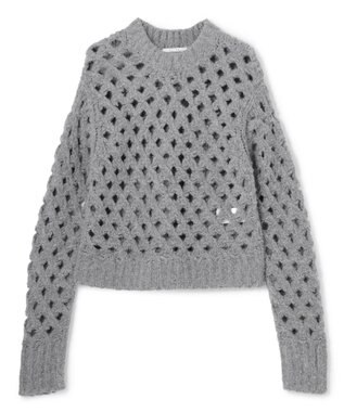 BEIGE， KOKOMO / ウールアルパカメッシュニット Md.Gray