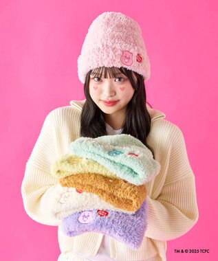 MOONBAT Care Bears(ケアベア) ボリュームへアリービーニー ニット帽 帽子 手洗い可能 ペールピンク