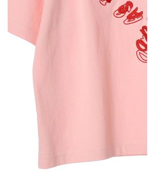 earth music&ecology ラメ刺繍ハートロゴＴ Pink